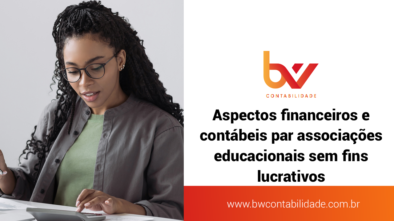 Capa de Aspectos financeiros e contábeis par associações educacionais sem fins lucrativos